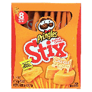 Pringles Stix cheese flavored baked snack sticks, 8 to go packs  4.88oz