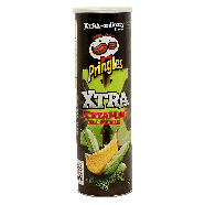 Pringles Xtra screamin' dill pickle flavor potato crisps  5.96oz