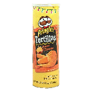 Pringles Tortillas nacho cheese flavor tortilla crisps  6.42oz