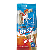 Busy Bone Chewbone Treat fun twisted shape with meaty middle, for s2pk