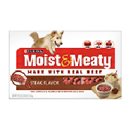 Moist & Meaty Dog Food Steak Flavor 12ct