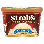 Stroh's  vanilla flavor ice cream 1.5qt