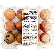 CSM Bakery  variety mini muffins, apple cinnamon, banana nut, b10.5-oz