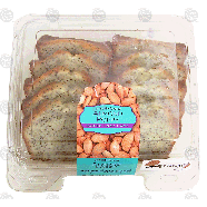 CSM Bakery  almond poppy sliced loaf cake 16-oz