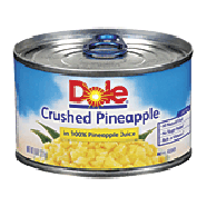 Dole Canned Fruit Pineapple Crushed In Its Own Juice 8oz