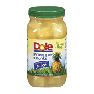 Dole Plastic Jars Pineapple Chunks In Light Syrup 24.5oz