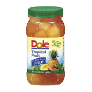 Dole Plastic Jars Tropical Fruit In Light Syrup 24.5oz