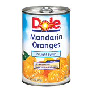 Dole Canned Fruit Mandarin Oranges In Lightly Sweetened Fruit Juic 15oz