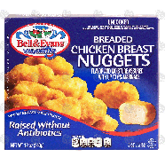 Bell & Evans Air Chilled uncooked breaded chicken breast nuggets,12-oz