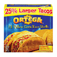 Ortega Taco Shells Yellow Corn 12 Ct 5.8oz