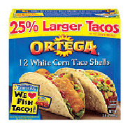 Ortega Taco Shells White Corn 12 Ct 5.8oz