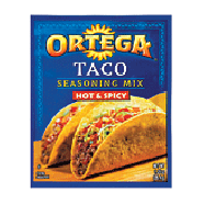 Ortega Seasoning Mix Taco Hot & Spicy 1.25oz