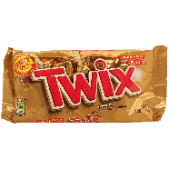 Twix(r)  cookie bars with caramel covered in milk chocolate, fun 3.28oz