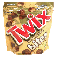 Twix(r) bites unwrapped cookie, caramel, milk chocolate pieces  7oz