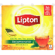Lipton  Tea Bags, decaffeinated 75-ct