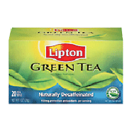 Lipton Tea Bags Green Tea Naturally Decaffeinated 20-ct