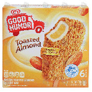 Good Humor  frozen toasted almond dessert bar, 6 pack 18-fl oz