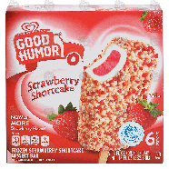 Good Humor  frozen strawberry shortcake dessert bar 6-pk