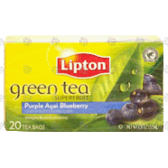 Lipton Superfruit green tea with purple acai and blueberry flavo0.8-oz