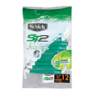 Schick ST2 sensitive for men disposable razors, 2 blade  12ct