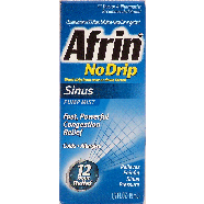 Afrin No Drip relieves painful sinus pressure. 12 hour relief, 0.5fl oz