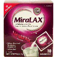 MiraLAX NeatPAX relieves occasional constipation, softens stool, p 10ct