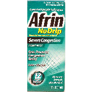 Afrin  relieves severe nasal congestion, 12 hour relief 0.5fl oz