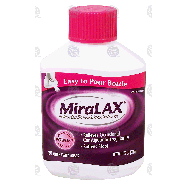 MiraLAX  polyethylene glycol 3350, powder for solution, osmotic  17.9oz