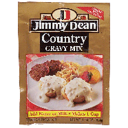 Jimmy Dean  country gravy dry mix add water or milk makes 1 cup  1.25oz