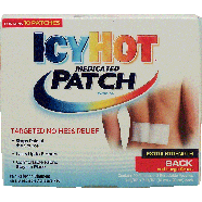 Icy Hot Patch pain relieving ointment on a breathable adhesive pad10ct