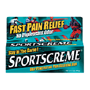 Sportscreme Pain Relieving Rub Fast Pain Relief No Unpleasant Odor 3oz