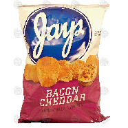 Jay's  bacon cheddar flavored potato chips 9.5oz