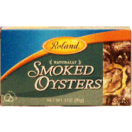 Roland  naturally smoked oysters  3oz