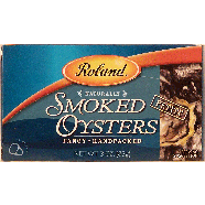 Roland  naturally smoked oysters, petite, fancy, handpacked 3oz