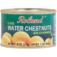 Roland  sliced water chestnuts boiled in water 5oz