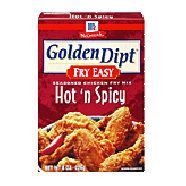 Golden Dipt Fry Easy Hot 'n Spicy Seasoned Chicken Fry Mix 8oz