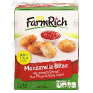 Farm Rich  mozzarella bites; mozzarella cheese in a pizzeria st19.2-oz