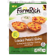 Farm Rich  loaded potato skins stuffed with cheddar cheese and bac8-oz