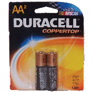 Duracell Coppertop aa alkaline batteries 2ct