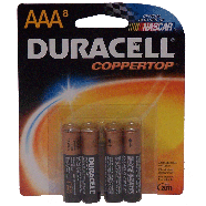 Duracell Coppertop aaa long lasting power alkaline battery carded 8ct
