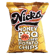 Nicks  honey bbq flavored potato chips 3oz