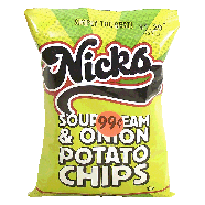 Nicks  sour cream & onion potato chips 3oz