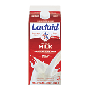 Lactaid Milk 100% Lactose Free Whole 0.5gal