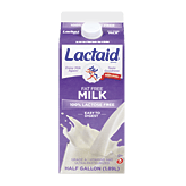 Lactaid Milk 100% Lactose Free Fat Free 0.5gal