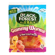 Black Forest  gummy worms made with real fruit juice 4.5oz