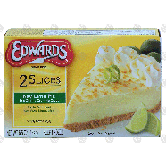 Edwards  key lime pie in a cookie crumble crust, 2 slices 6.5-oz