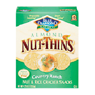 Blue Diamond Nut-Thins country ranch flavor almond nut & rice cr4.25oz