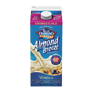 Blue Diamond Almond Breeze almond milk, vanilla, unsweetened 0.5gal