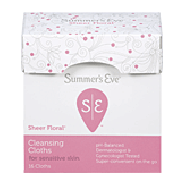 Summer's Eve Sheer Floral feminine flushable cleansing cloths for  16ct