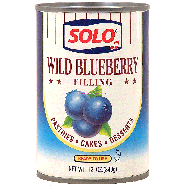 Solo  wild blueberry filling, ready to use for pastries, cakes and12oz